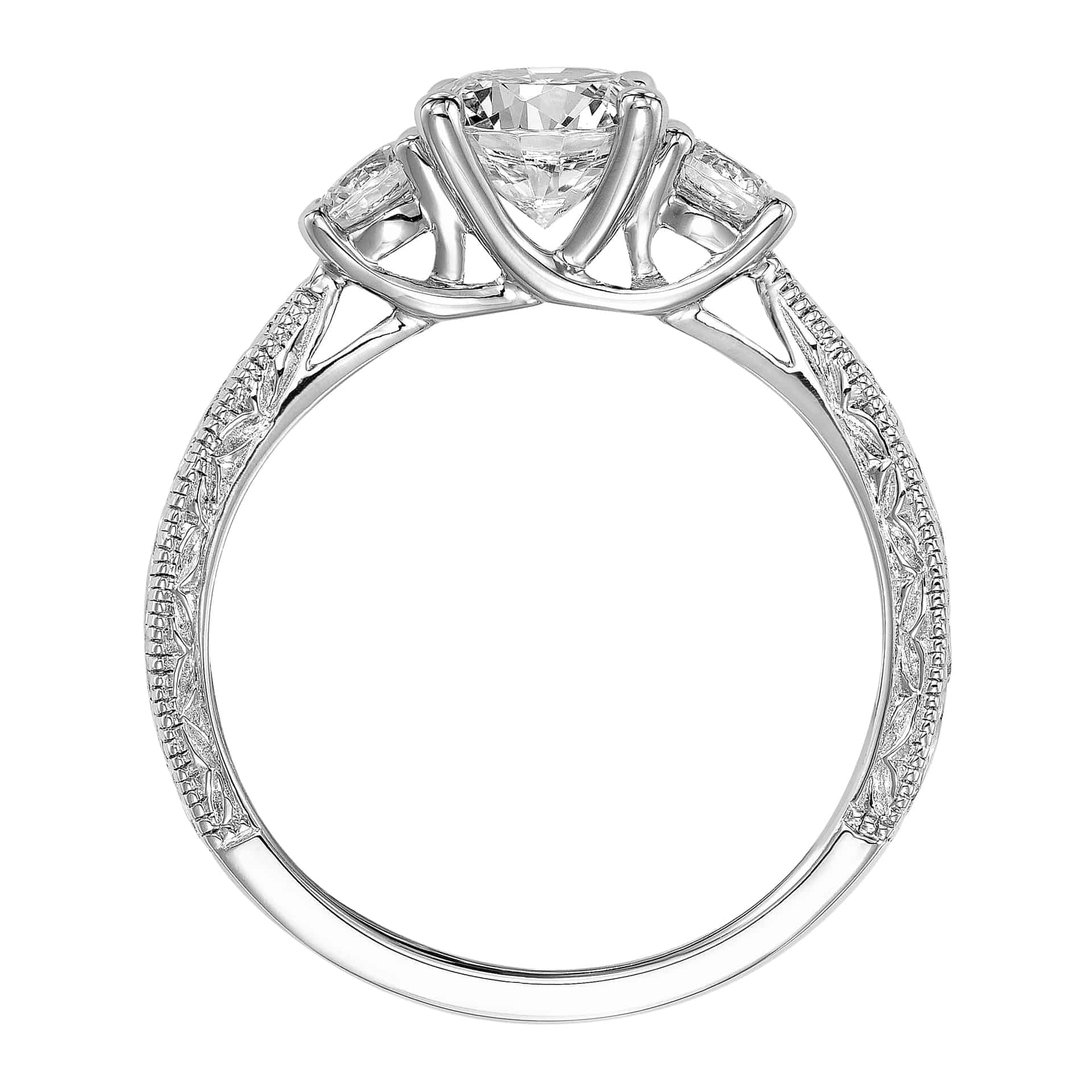 1 CT. T.W. Diamond Three Stone Engagement Ring in 14K Gold | Zales
