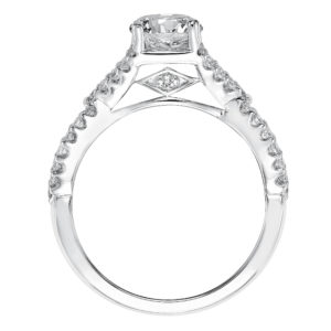 Diamond Split Band Engagement Ring