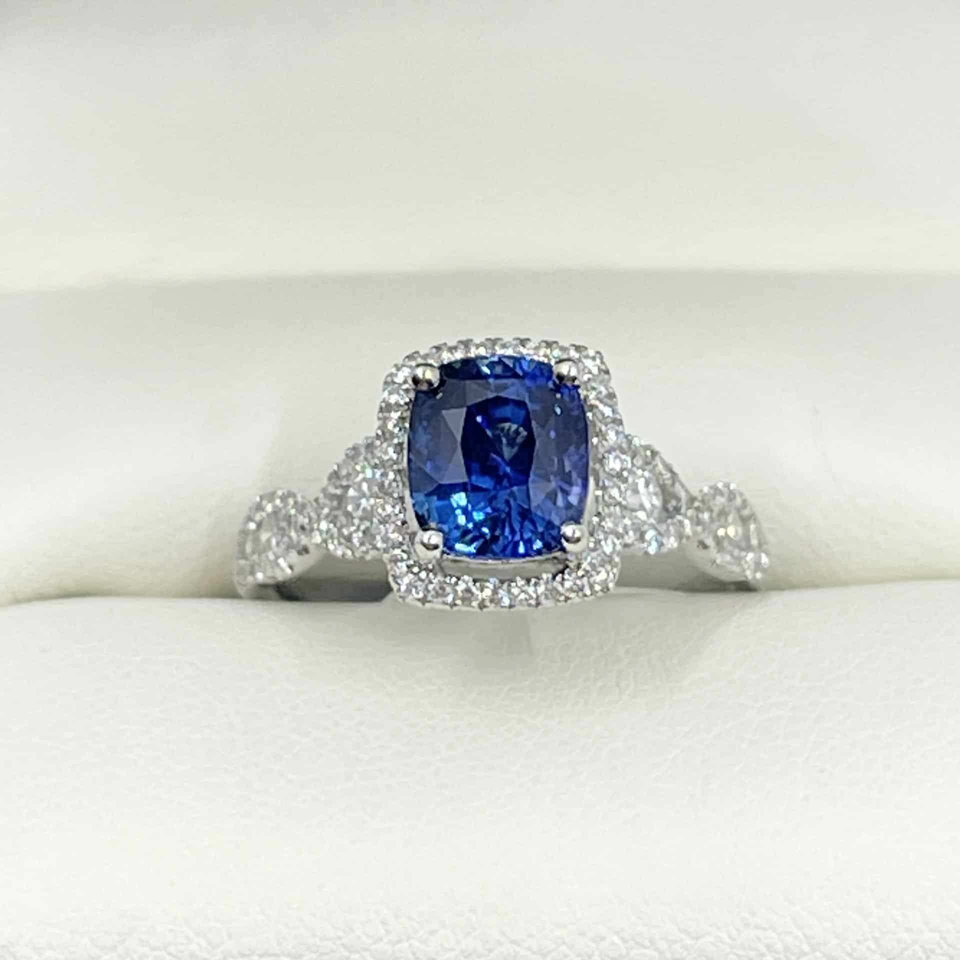 14K YG Aquamarine and Diamond Infinity Ring – Sig Ward Jewelry