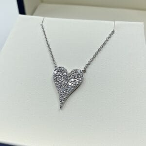Lab-Grown Diamond Pave Heart Necklace