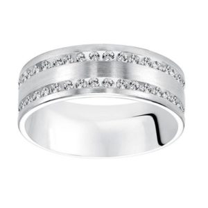 7.5 mm Double Channel Eternity Band