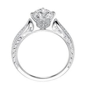 Diamond Filigree Diamond Engagement Ring
