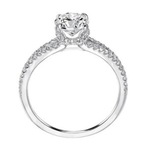 Diamond “tiara” engagement ring