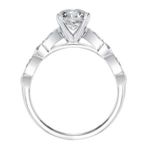 “Clarinda” Pave Diamond Engagement Ring
