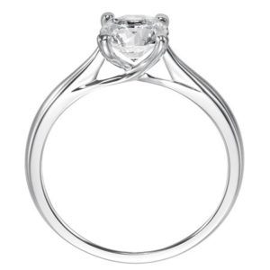 “Lindsey” Traditional Polished Solitaire Engagement Ring