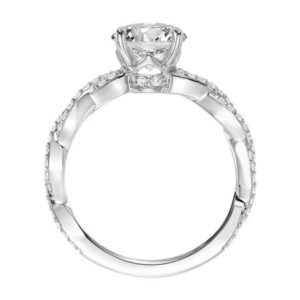 “Madeline” Braided Diamond Engagement Ring