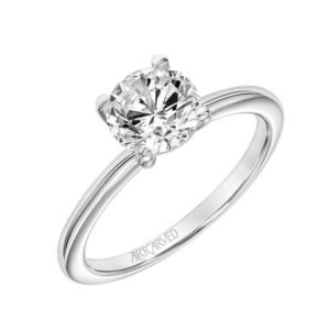 “Missy” Traditional Solitaire with Bypass Crown