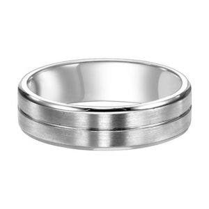 Grooved Comfort Fit Wedding Band