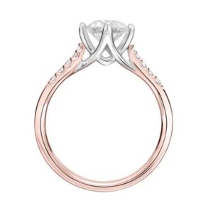 East-West Diamond Engagement Ring