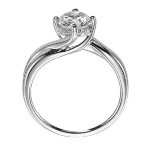 “Whitney” Twisted Bypass Engagement Ring