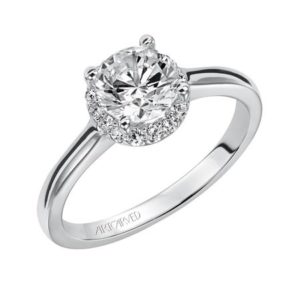 “Allison” Halo Engagement Ring