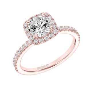 “Molly” Halo Engagement Ring