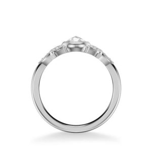 Bezel Set Rose Cut Diamond Engagement Ring