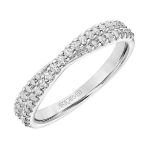 Stackable Twisted Diamond Band