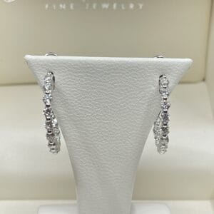 Diamond Inside  Out Hoops 1.0 ctw