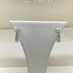 Diamond Huggie Hoop Earrings .35 ctw