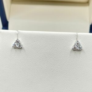 Lab-Grown Diamond Cluster Earrings